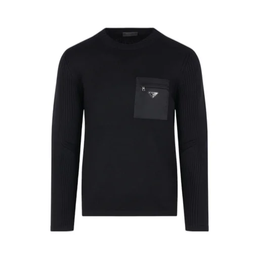 Logo-Patch Pocket Sweater