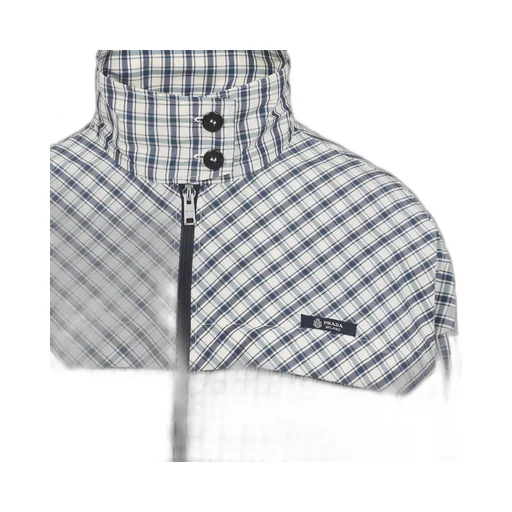 Prada Checked Zipped Jacket