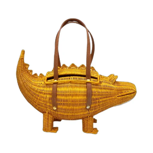 Crocodile-Shaped Handbag