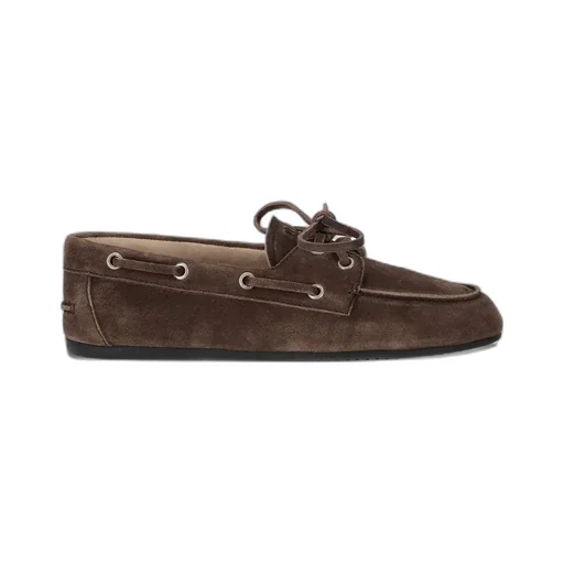 Tie-Detail Suede Loafers