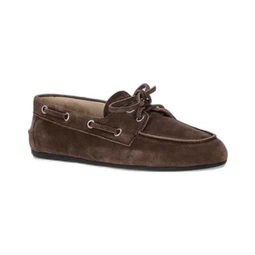 Tie-Detail Suede Loafers
