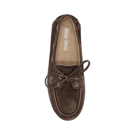 Tie-Detail Suede Loafers