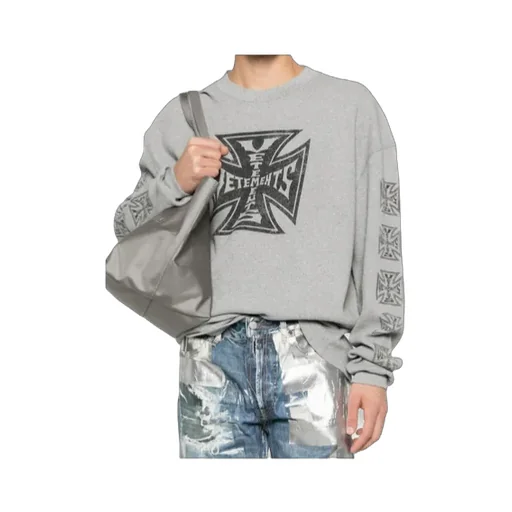 Vetements Logo-Print Crewneck Sweatshirt