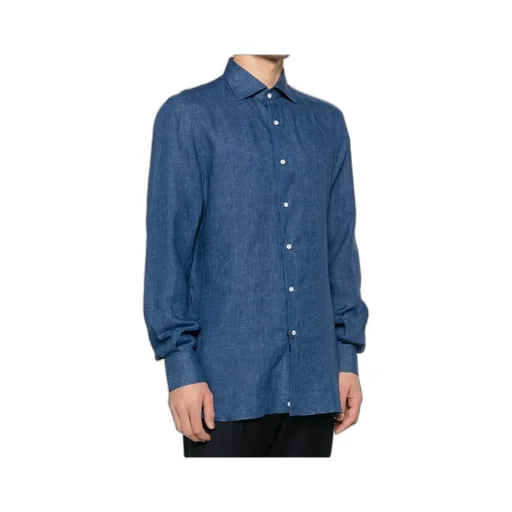 Long-Sleeved Denim Shirt