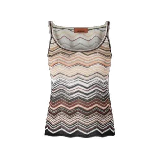 Missoni Chevron Lamé Tank Top