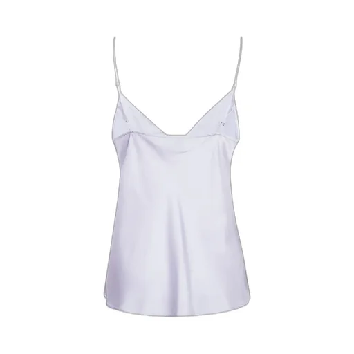 Shiny Stretch Silk Satin Slip Top