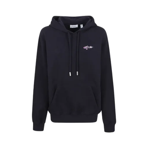Off-White Logo Printed Drawstring Hoodie
