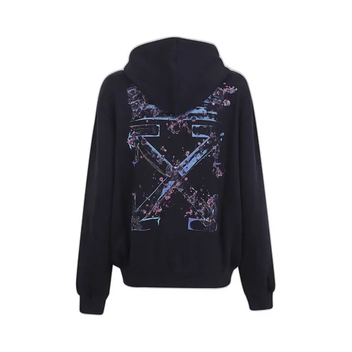 Off-White Logo Printed Drawstring Hoodie