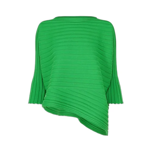 Issey Miyake Asymmetric Knitted Top