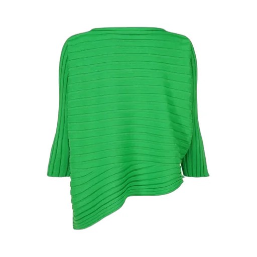 Issey Miyake Asymmetric Knitted Top