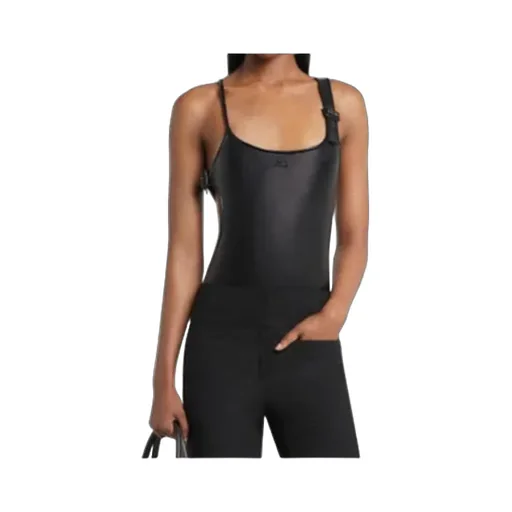 Buckle-Detail Cut-Out Swimsuit