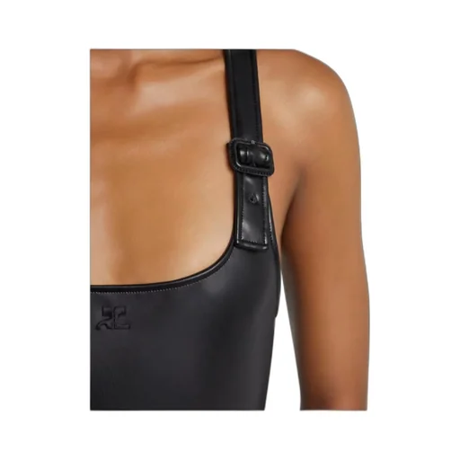 Buckle-Detail Cut-Out Swimsuit