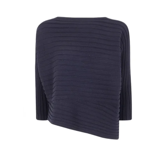 Issey Miyake Asymmetric Knitted Top