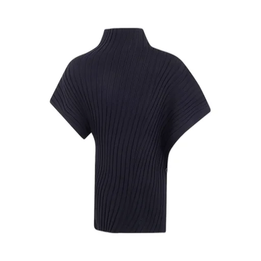 Issey Miyake Short-Sleeved Knitted Jumper