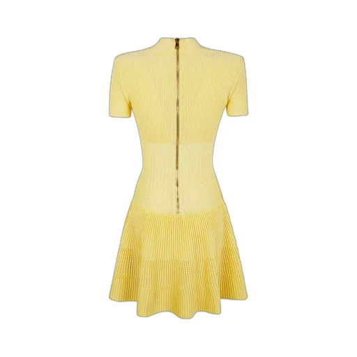 Balmain Short Flared Knit Dress