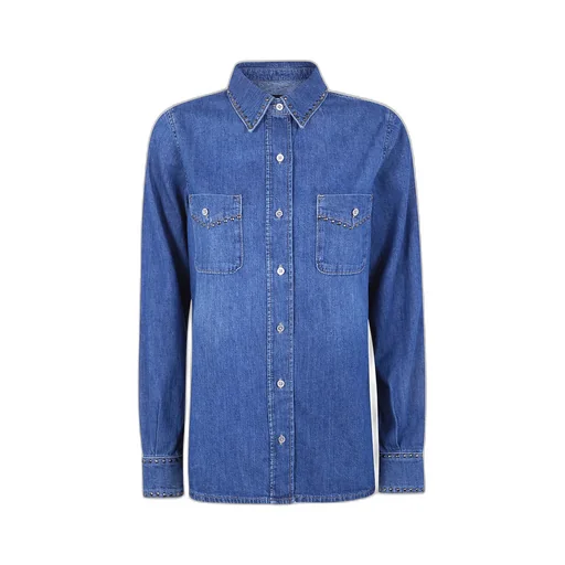 7 For All Mankind Studded Denim Shirt