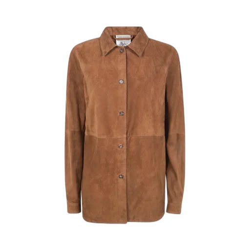 Panelled Suede Shirt