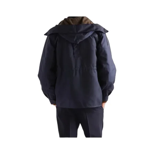 Prada Long-Sleeved Hooded Coat