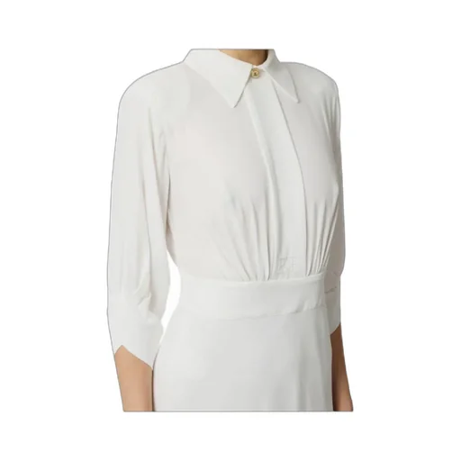 Ruffled Shirt Dress