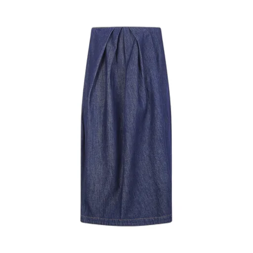 Denim Round Midi Skirt Sonista