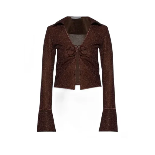Tie-Detail Bell-Sleeve Top