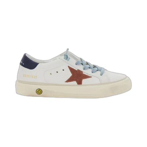 Golden Goose Kids May Star Patch Sneakers