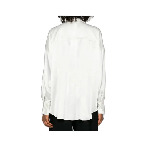 Band-Collar Blouse