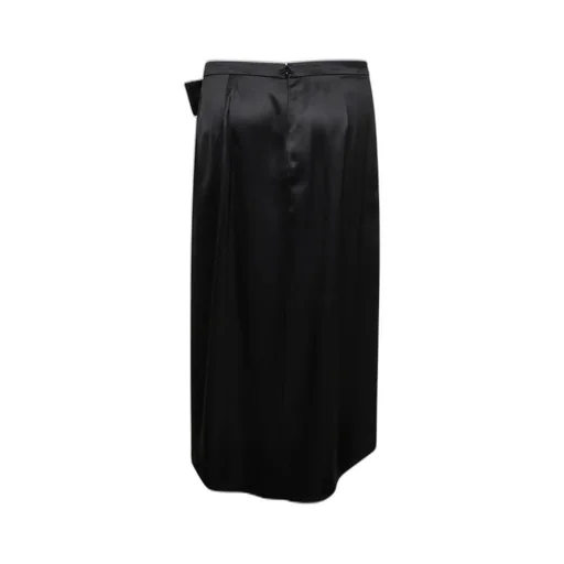 Bow Draped Midi Skirt