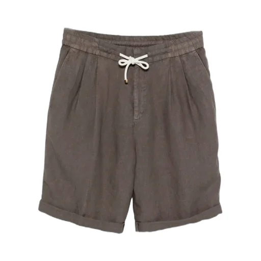 Drawstring Cuffed Shorts