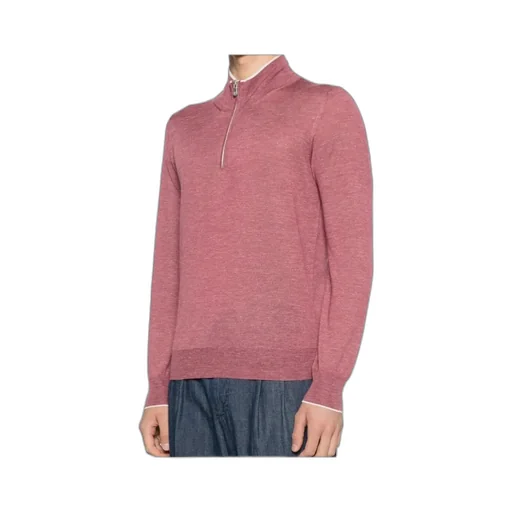 Zip Mock-Neck Sweater