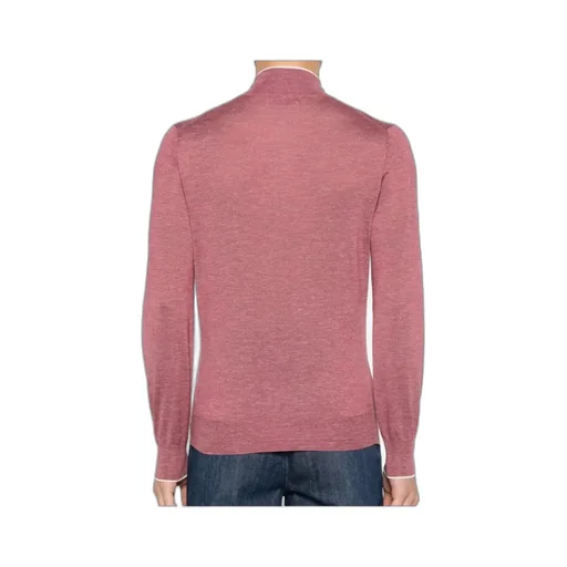 Zip Mock-Neck Sweater