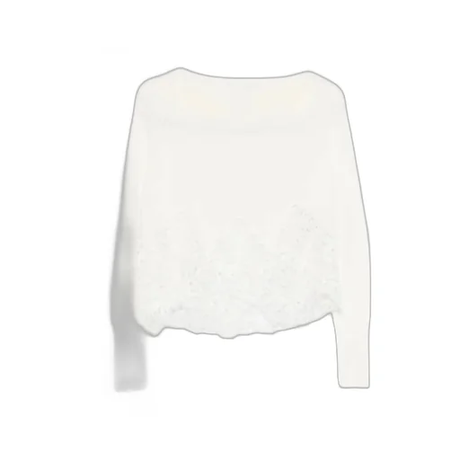 Lace-Detail Sweater
