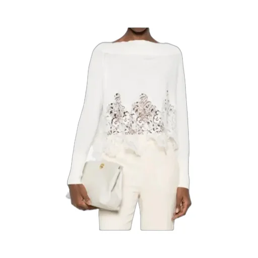 Lace-Detail Sweater