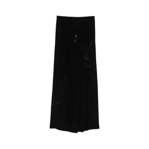 Floral-Embroidered Trousers