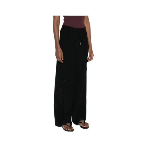 Floral-Embroidered Trousers