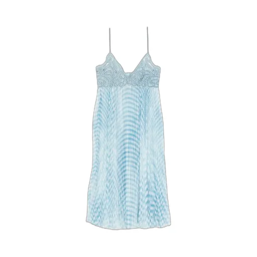 Embroidered Strap Dress
