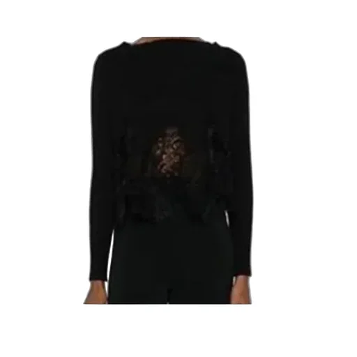Lace-Detail Sweater