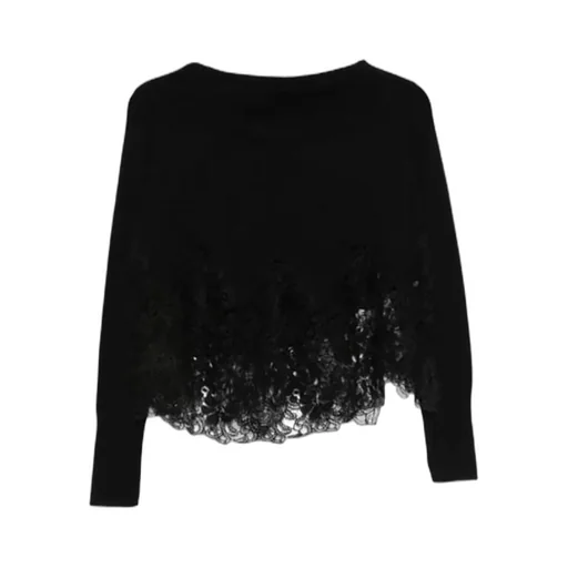 Lace-Detail Sweater
