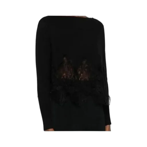 Lace-Detail Sweater