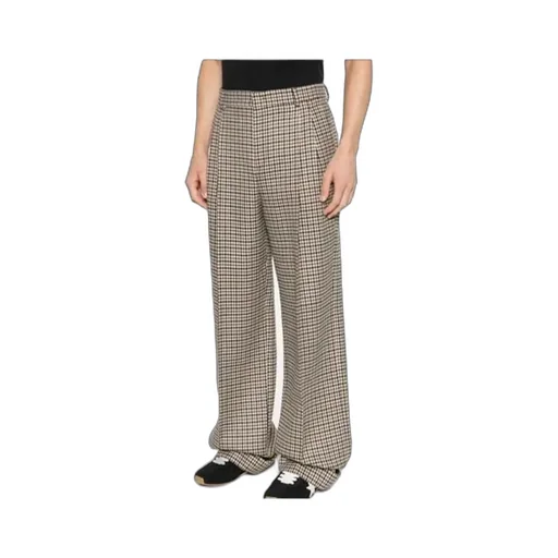 Houndstooth Pleat Trousers