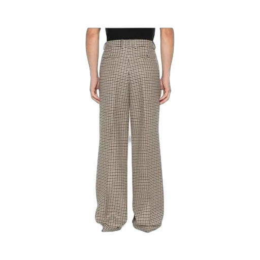 Houndstooth Pleat Trousers