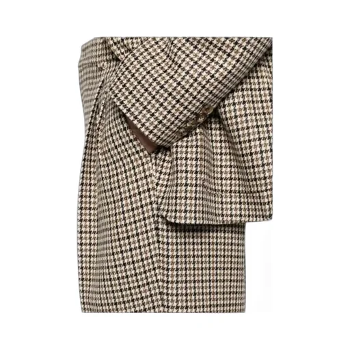 Houndstooth Pleat Trousers