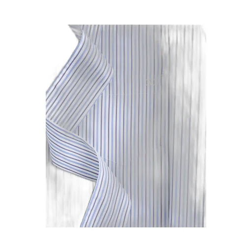 Striped-Pattern Cotton Shirt