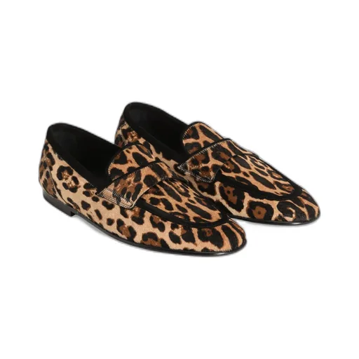 Dolce & Gabbana Leopard Printed Loafers