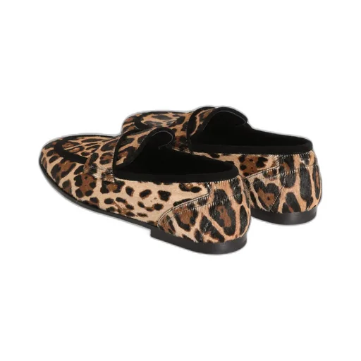 Dolce & Gabbana Leopard Printed Loafers
