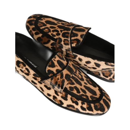 Dolce & Gabbana Leopard Printed Loafers