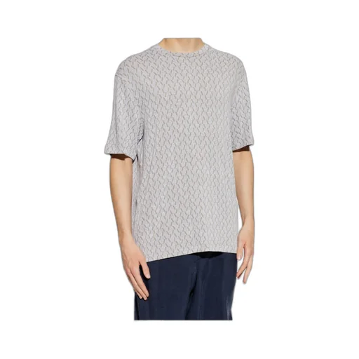 Giorgio Armani Geometric Patterned Crewneck T-Shirt