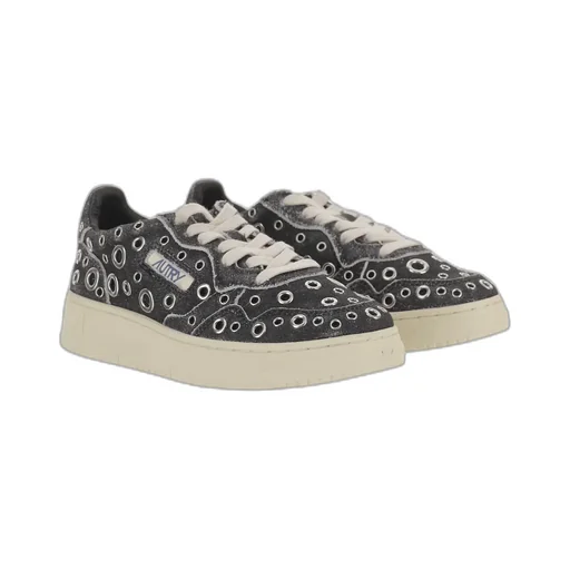Eyelet-Embellishment Sneakers