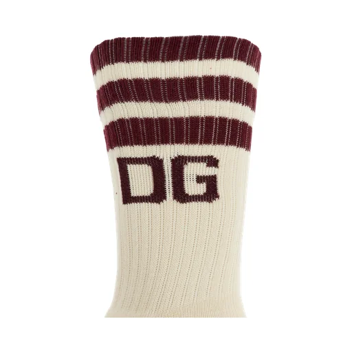 Dolce & Gabbana Logo Stripe Socks