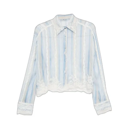 Lace Striped Blouse